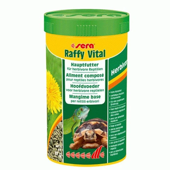 Sera Reptil Raffy Vital 250 ml / 47 gr Kaplumbağa ve İguana Yemi