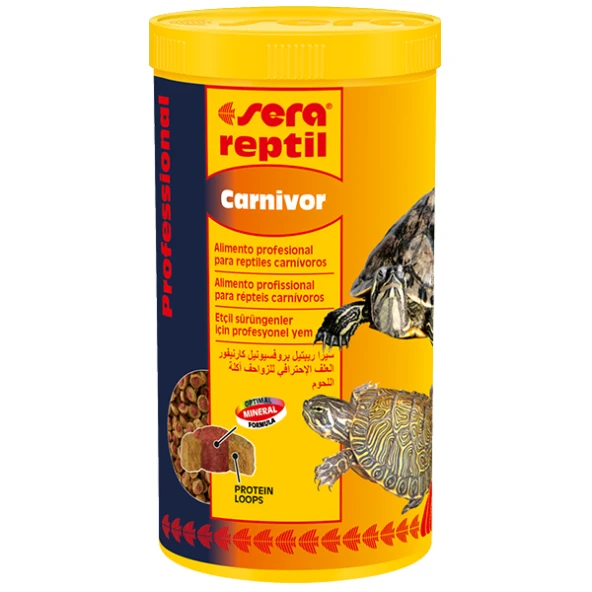 Sera Reptil Professional Carnivor Etçil Sürüngen Kaplumbağa Yemi1 L / 350 gr