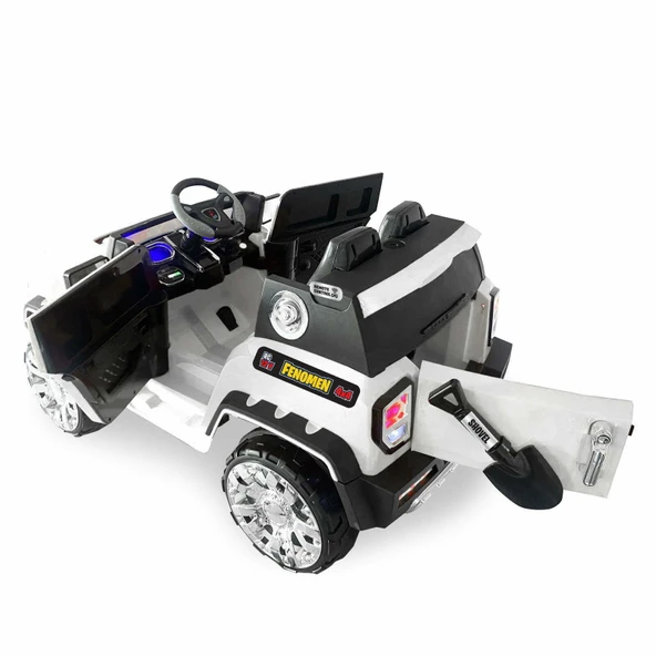 Akar Polis İznik 12V Çift Kişilik Uzaktan Kumandalı Akülü Araba Siyah - 5