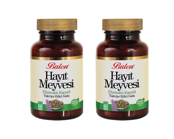 2 Adet Balen Hayıt Meyvesi Ekstraktı 300 Mg 60 Kapsül