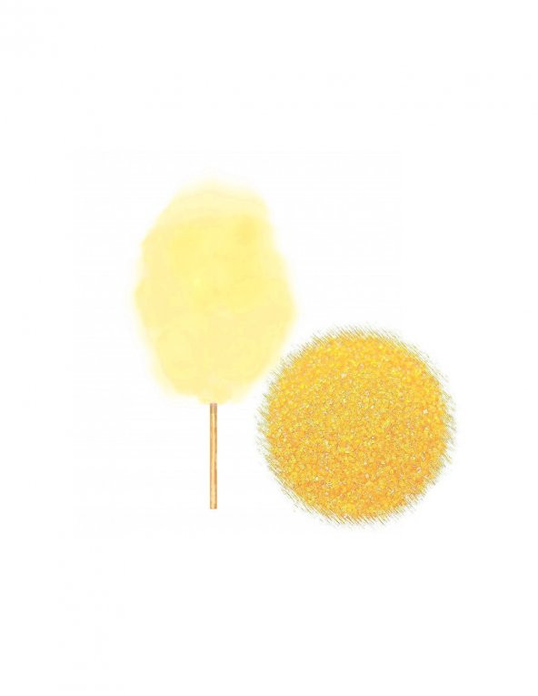 Sarı Renkli Pamuk Şeker Toz Şekeri 500 Gr.