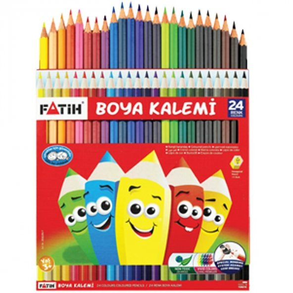 Fatih Kuru Boya Karton Kutu Tam Boy 24 LÜ 33225
