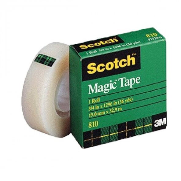 Scotch Görünmez Bant Magic 19x33 810 ürün görseli