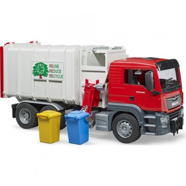 Bruder Man Tgs Çöp Kamyonu Yandan Aktarmalı 03761 ürün görseli