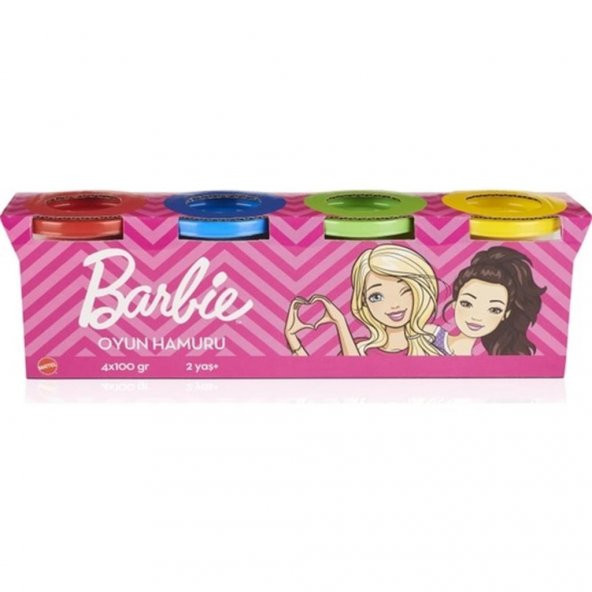 Barbie Oyun Hamuru 4 Lü (4x100 Gr.) GPN18 ürün görseli 1
