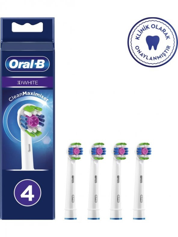 Oral-B Şarjlı Diş Fırçası Yedek Başlığı 3 Boyutlu 4lü
