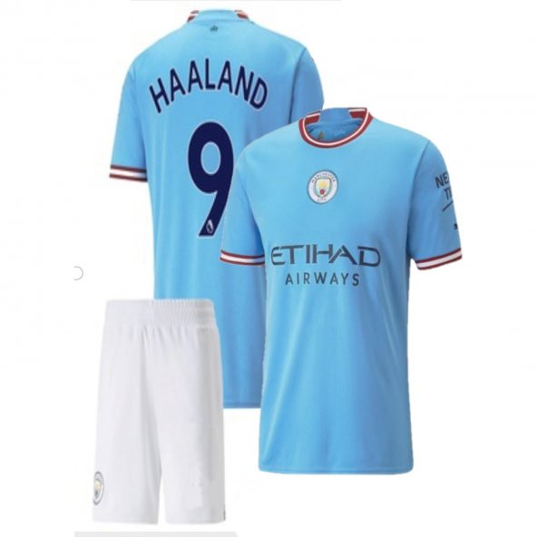 Manchester Haaland Çocuk Forma Tişört Takımı 4 Lü Set