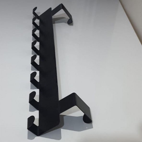 RİSİNGMABER Metal Mat Siyah Amerikan Kapı Arkası Askılık Organizer Askılık ve Banyo Kapı Arkası Askılık - 6