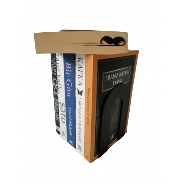 RİSİNGMABER Dekoratif Klasik Metal Kitap Tutucu. (Kitap Ayracı Hediyeli) - 3