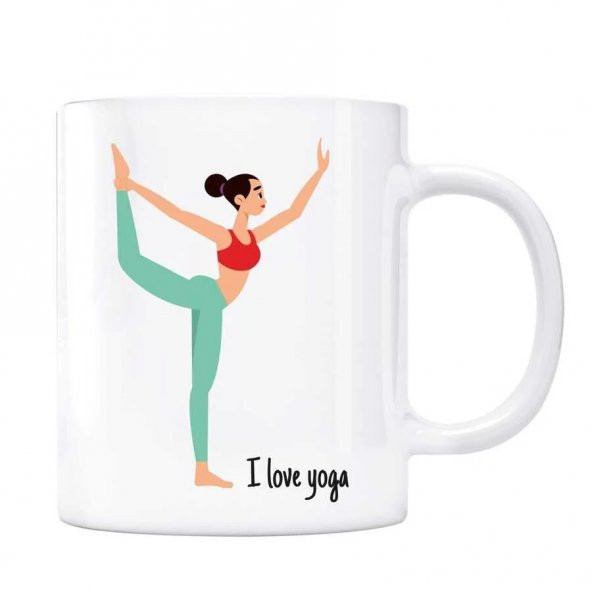 I Love Yoga Kupa Bardak - Model 7 - 3