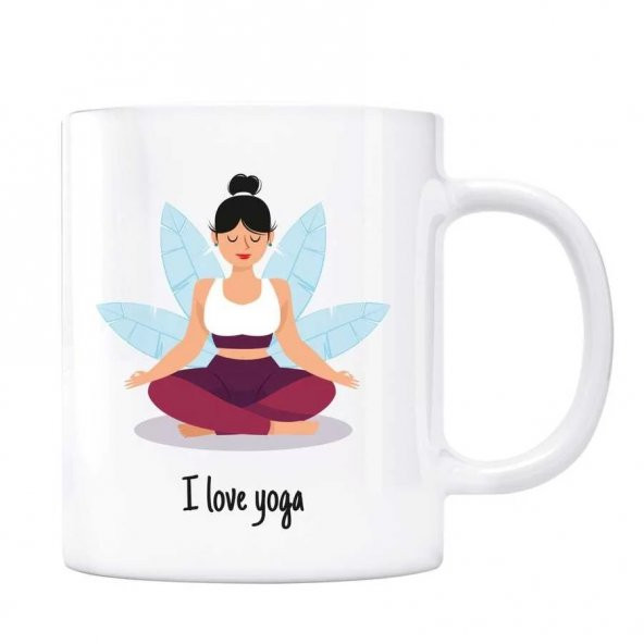 I Love Yoga Kupa Bardak - Model 2