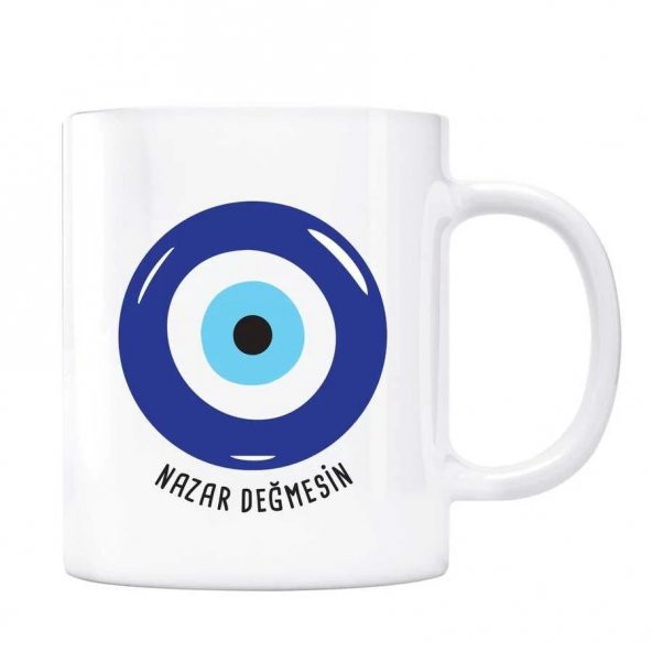 Nazar Boncuk Mavi Nazar Değmesin Kupa Bardak