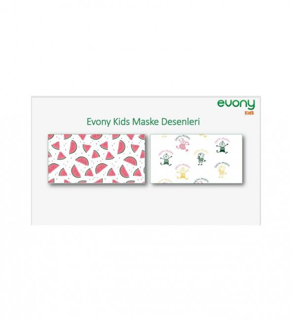 EVONY KİDS 3 KATLI YUMUŞAK KULAKLI MASKE 50 ADET - 4