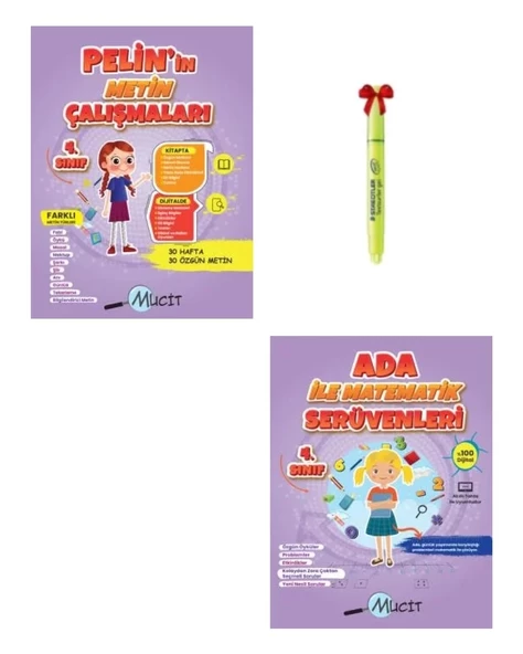4.Sınıf Pelin'in Metin Çalışmaları Ada ile Matematik Serüvenleri