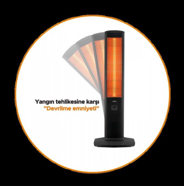 UFO Micatronic 1900 W Dikey Kule Tipi Elektrikli Isıtıcı Soba - 3