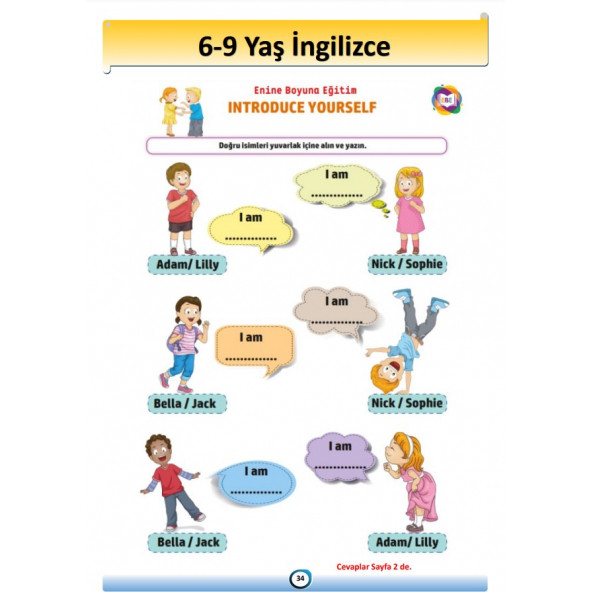 6-9 Yaş Çocuklara İngilizce Öğreten Kitap - 3