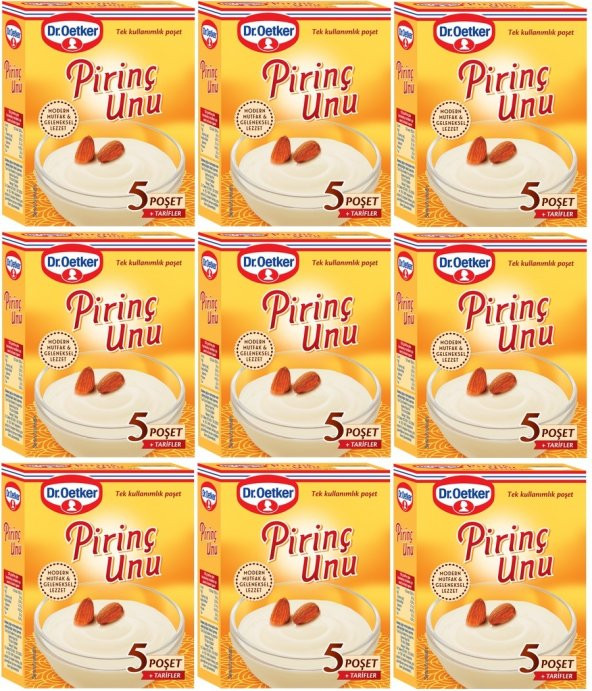 Dr.Oetker Pirinç Unu 175GR 9 Lu Set