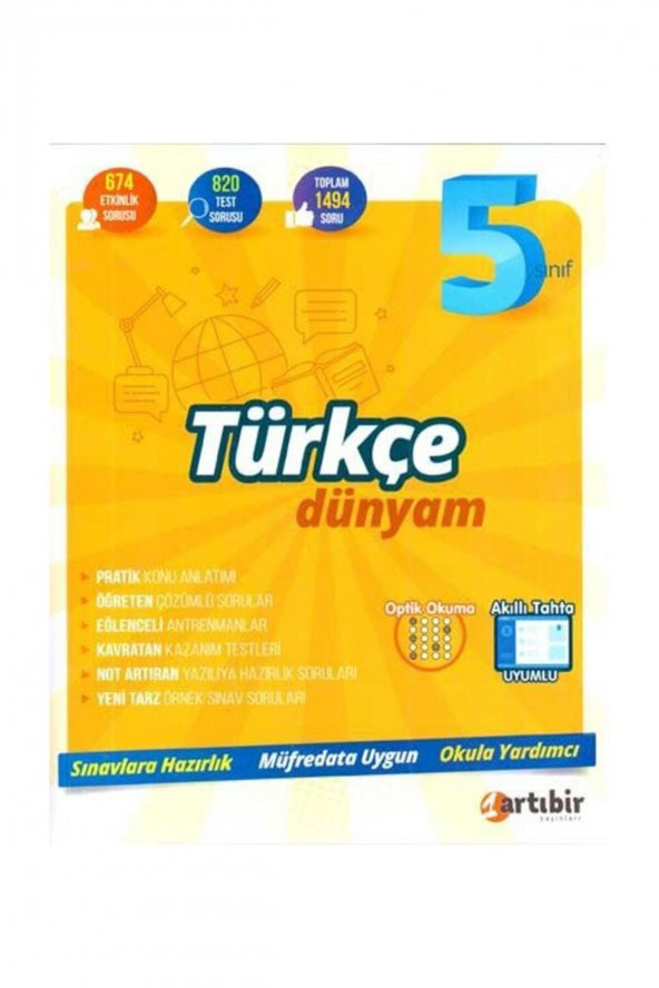 Artıbir 5 Sınıf Türkçe Dünyam