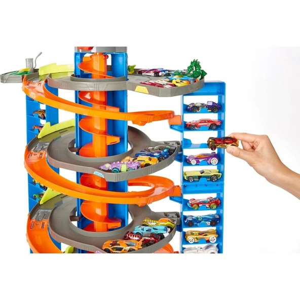 Hot Wheels Mega Garaj Oyun Seti GTT95 Lisanslı Ürün - Resim 2