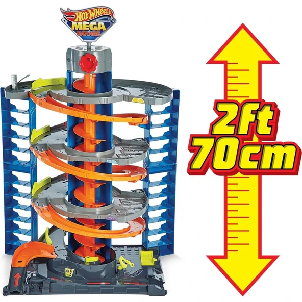 Hot Wheels Mega Garaj Oyun Seti GTT95 Lisanslı Ürün - Resim 5