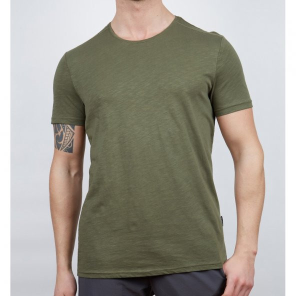 Alpinist Albino Basic Erkek T-Shirt Haki M (600400)