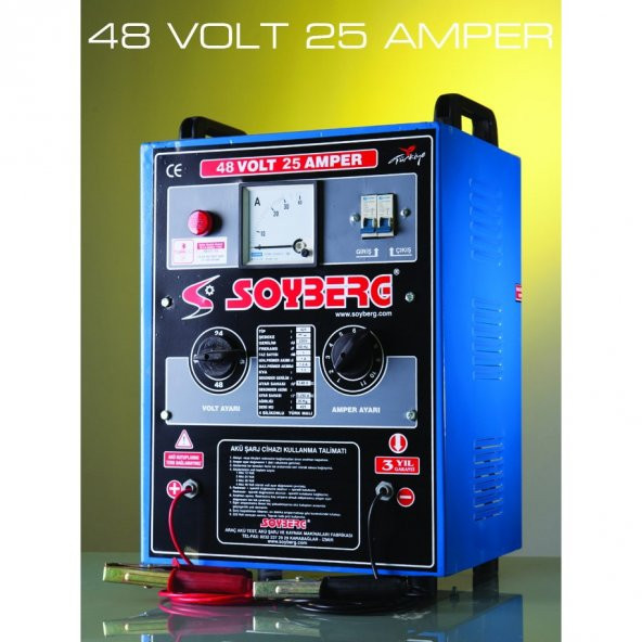 Soyberg 425 48V 25 Amper Dört Akü Şarj Cihazı