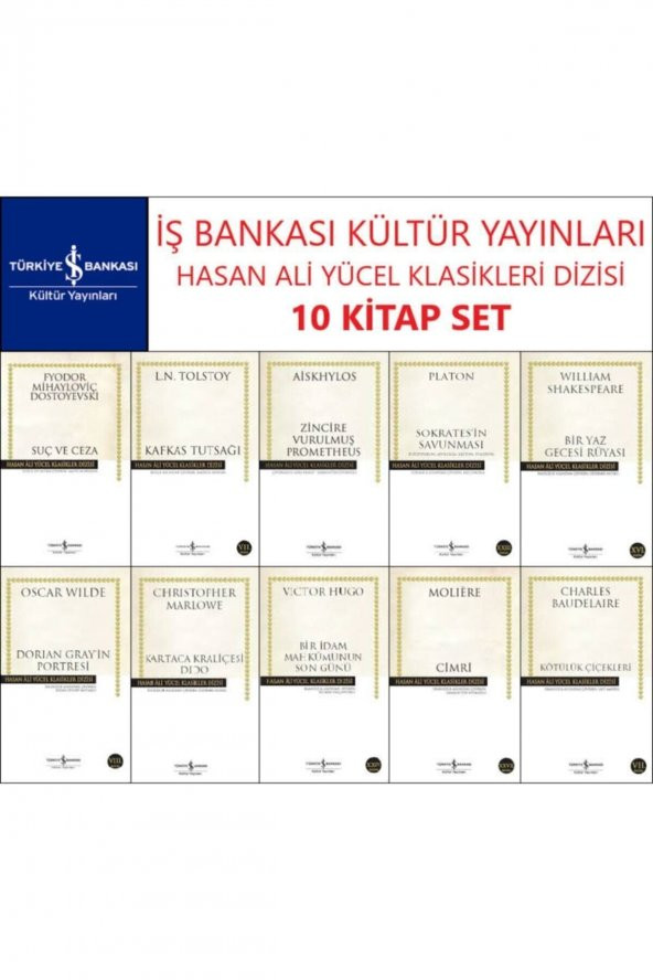 Iş Bankası Hasan Ali Yücel Klasikler Dizisi 10 Kitap Set Dostoyevski-tolstoy-aiskhylos-platon - 1