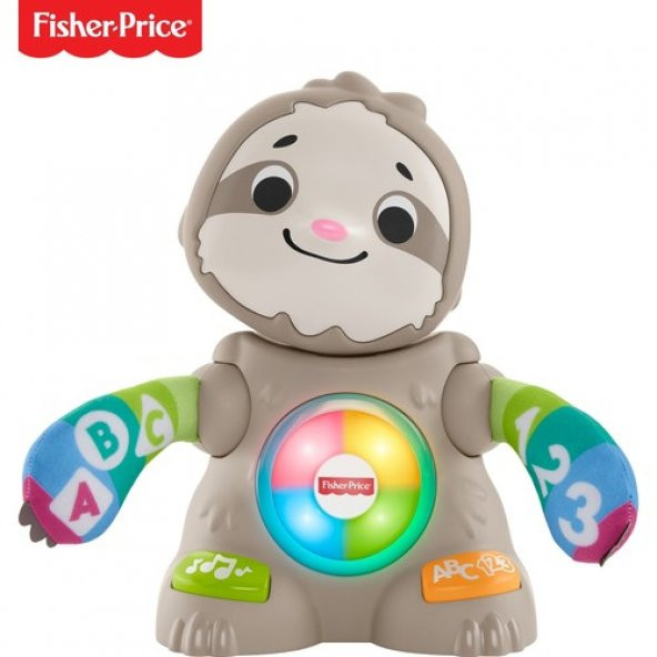 Fisher-Price Linkimals Neşeli Tembel Hayvan, Türkçe, Müzikli ve Işıklı Bebek Oyuncağı GHY93