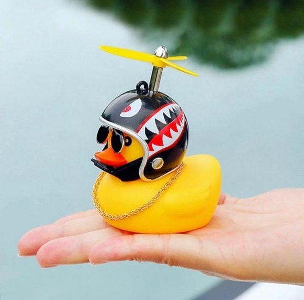 Çılgın Ördek 3 lü Set - Kasklı Gözlüklü Ördek - Pilot Ördek
