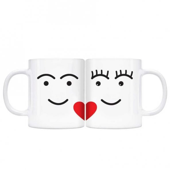 Sevgililer Gününe Özel İsimli İkili Aşk Kupası - 5