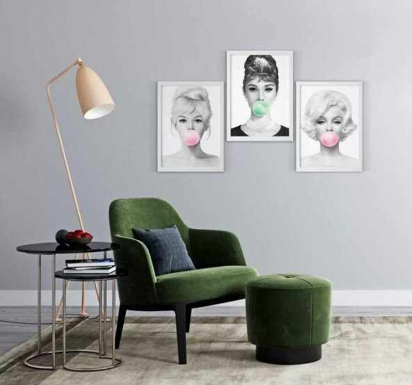 3lü Sakızlı Poster Çerçeve