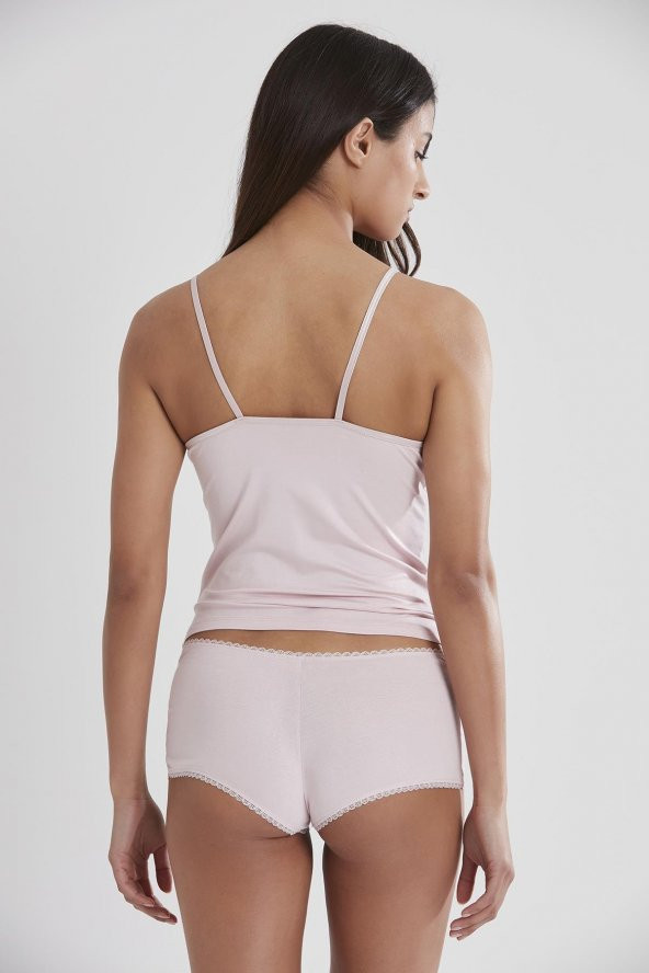 Dantelli Penye Atlet Külot Kaşkorse Set - Resim 3