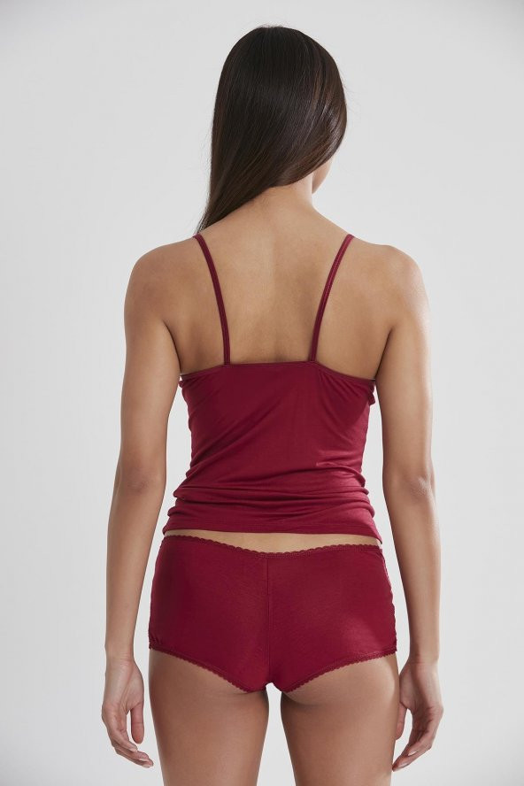 Dantelli Penye Atlet Külot Kaşkorse Set - Resim 3