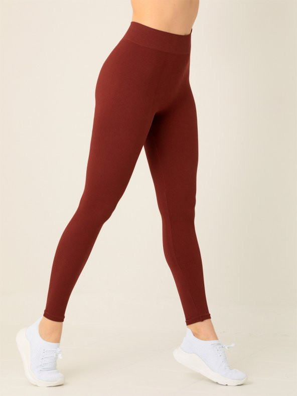 Seamless Toparlayıcı Yüksek Bel Tayt - Resim 2