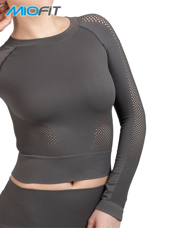 Kadın Efficiency Uzun Kollu Dikişsiz Spor Tişört - 7