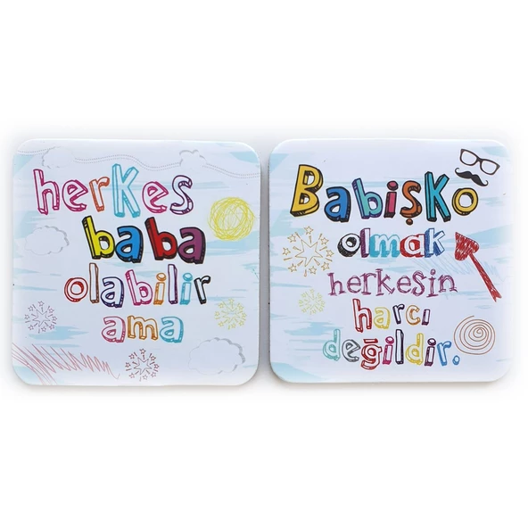 Babişko Olmak Herkesin Harcı Değildir Bardak Altı Doğum Günü Hediyelik