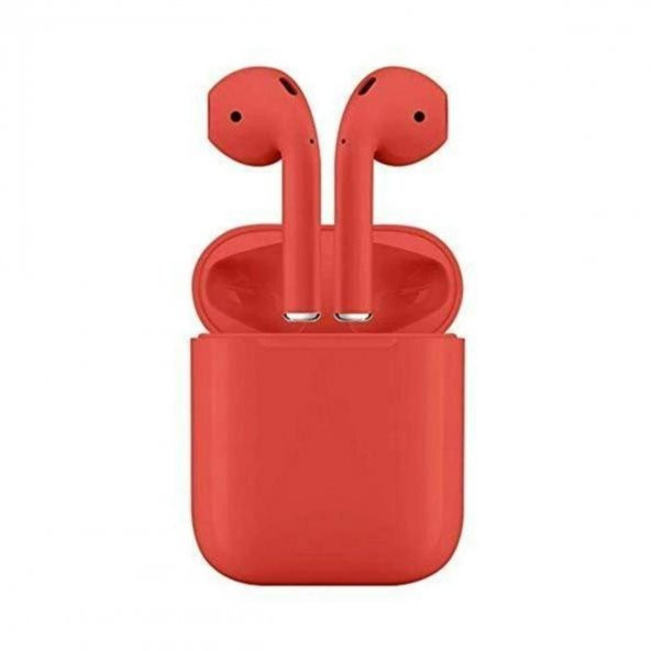 Kırmızı Bluetooth i12 İnpods Kablosuz Kulaklık