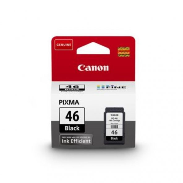 Canon PG-46 Siyah Kartuş - Pixma E404/E414/E464/E484 - 3