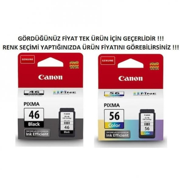 Canon PG-46 Siyah Kartuş - Pixma E404/E414/E464/E484 - 5