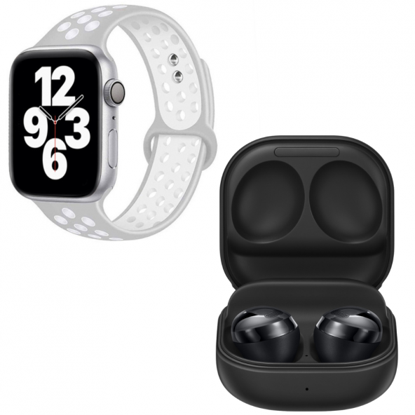 Watch 7 Nike 44 Gümüş Akıllı Saat Galaxy Buds Pro Siyah Kablosuz Bluetooth Kulaklık