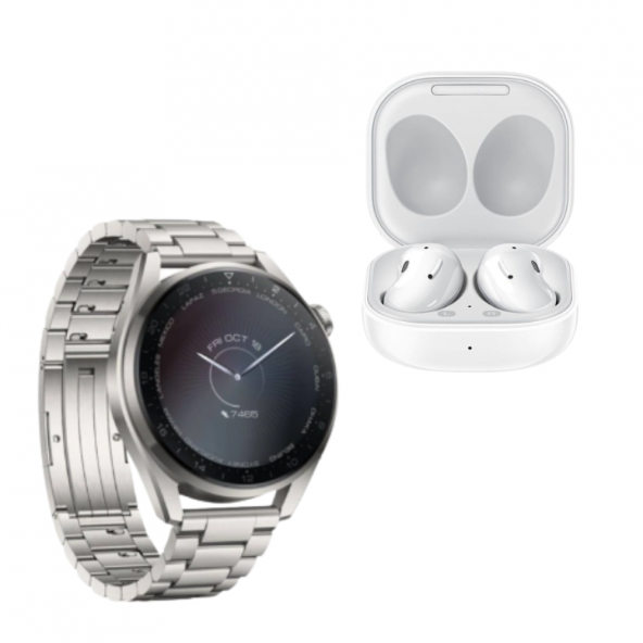 BCD-09 Akıllı Saat Gümüş Kordon Buds Live Bluetooth Kulaklık ürün görseli