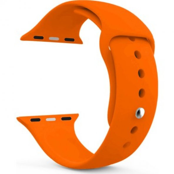 Watch Turuncu Kordon 42 mm 44 mm Silikon Kayış