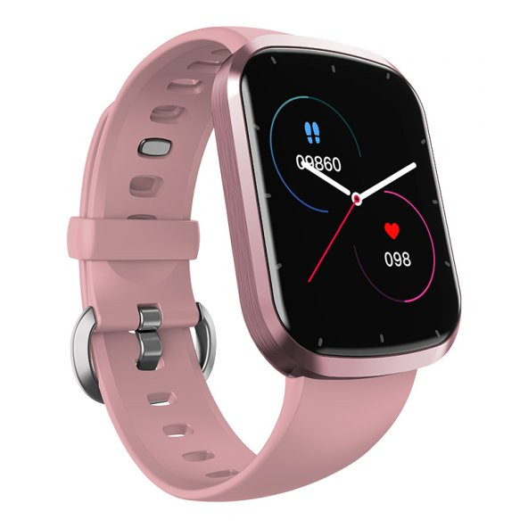 HW13 Smartwatch Full Dokunmatik Bölünebilir Ekran Pembe Akıllı Saat