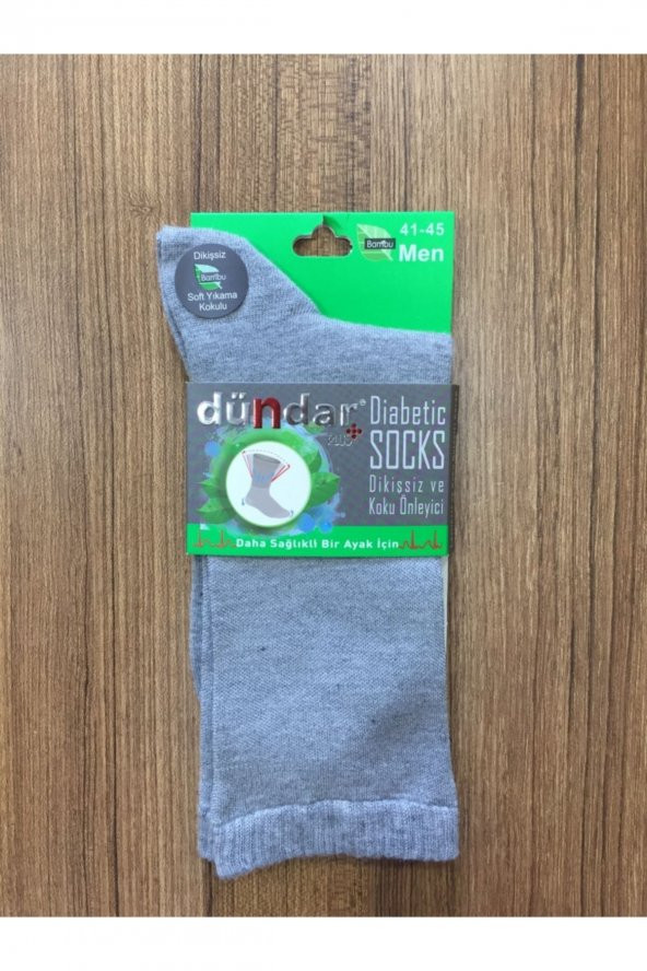 Erkek Gri Bambu 6 Lı Dikişsiz Diyabetik Çorap TYC00370570773 - 2