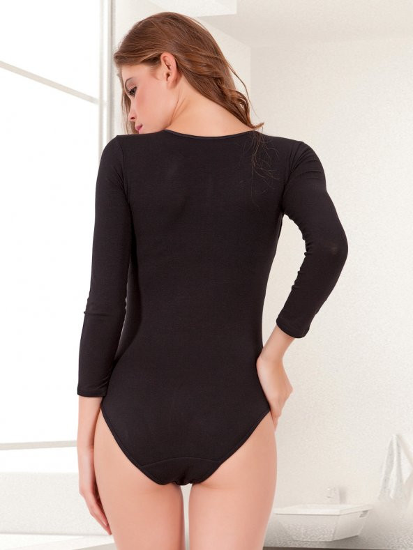 Uzun Kol Çıtçıtlı Body - 6