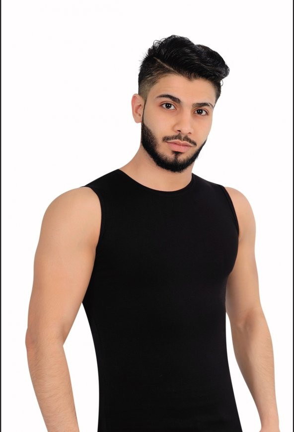 LİKRALI SIFIR KOL KAPALI YAKA ATLET 2li PAKET