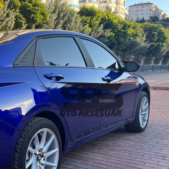 Elantra Sinyalli Batman Yarasa Ayna Kapağı Piano Black / 2021 sonrası - 3