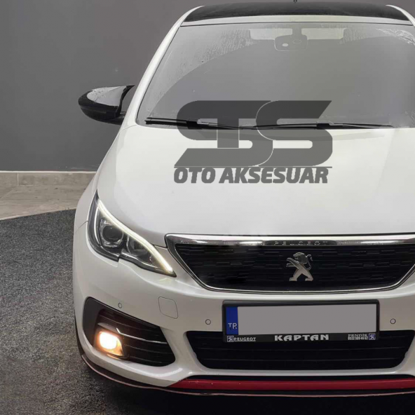 Peugeot 308 Batman Yarasa Ayna Kapağı Piano Black / 2014 - 2021 - 8