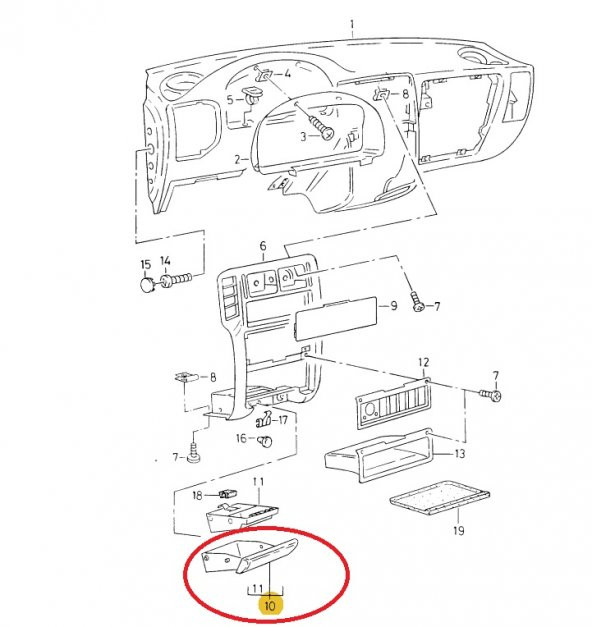 POLO CLASSİC CADDY ÖN KÜLLÜK -ORJ-