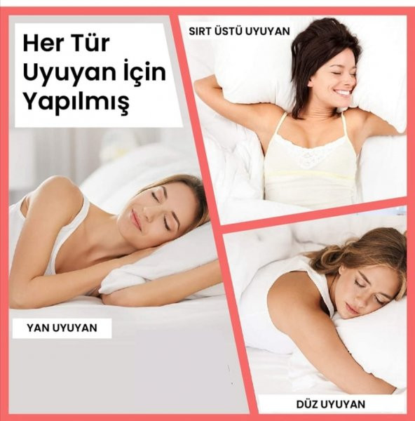 2 Adet Antialerjik Boncuk Silikon Yastık 50x70CM 800Gr Dış Kumaş 100 Pamuk Beyaz Renk Yıkanabılınır - 7